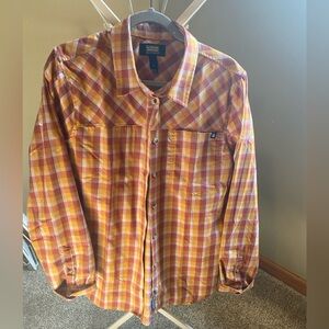 Duluth Trading Co AKHG button up women’s shirt. Size Lg. Never worn.